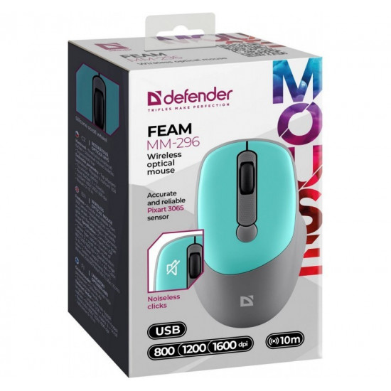 WIRELESS MOUSE SILENT C LICK FEAM MINT