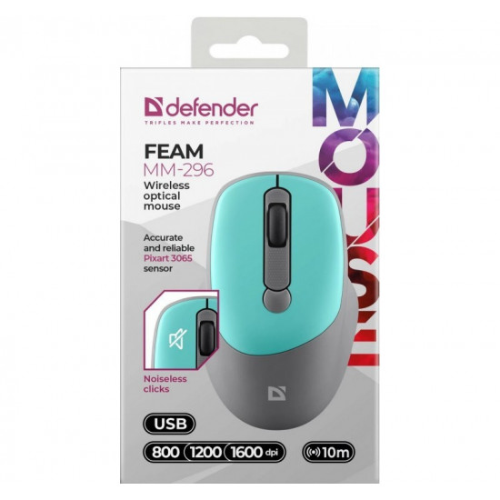 WIRELESS MOUSE SILENT C LICK FEAM MINT