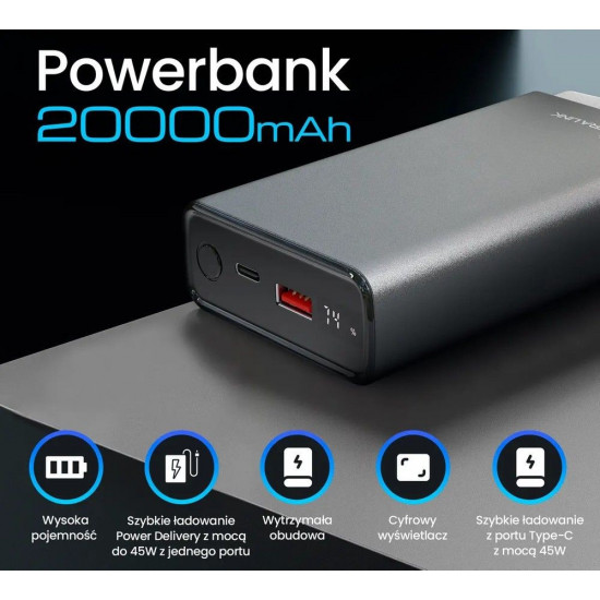 Powerbank EPB-126 silver EX.19539