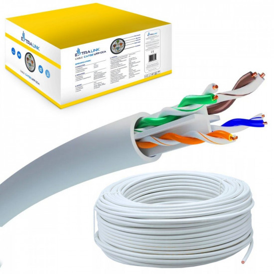 Cable CAT6 UTP (U/UTP) V2 indoor 100m