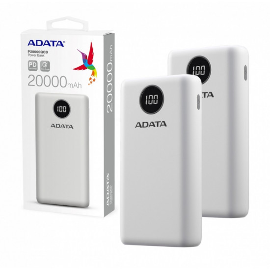 Powerbank P20000QCD 20000mAh White QC/PD