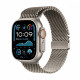 Watch Ultra 2 GPS + Cellular 49 mm Natural Titanium Case with Natural Titanium Milanese Loop - M