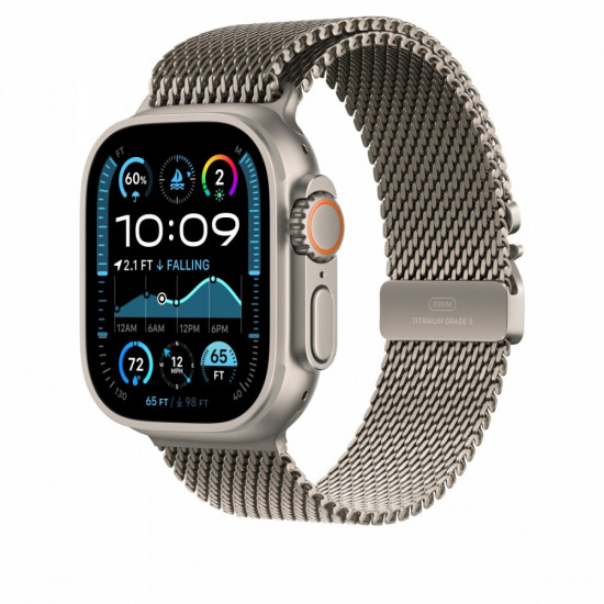 Natural Titanium Milanese Loop 49 mm - S