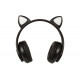 Wireless headset Bluetooth 5.0 LED for kids black ears