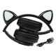 Wireless headset Bluetooth 5.0 LED for kids black ears