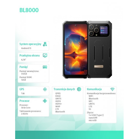 Smartphone BL8000 gold