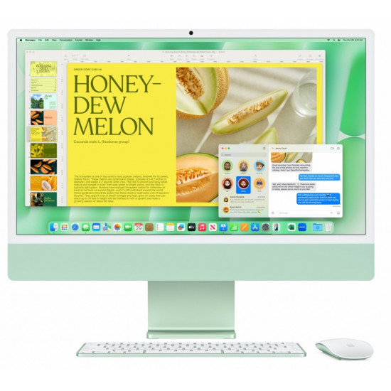 iMac 24 inch: M4 10/10, 16GB, 512GB SSD - Green