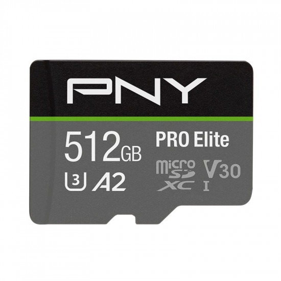 MicroSDXC Elite 512GB P-SDUX512U3100PRO-GE