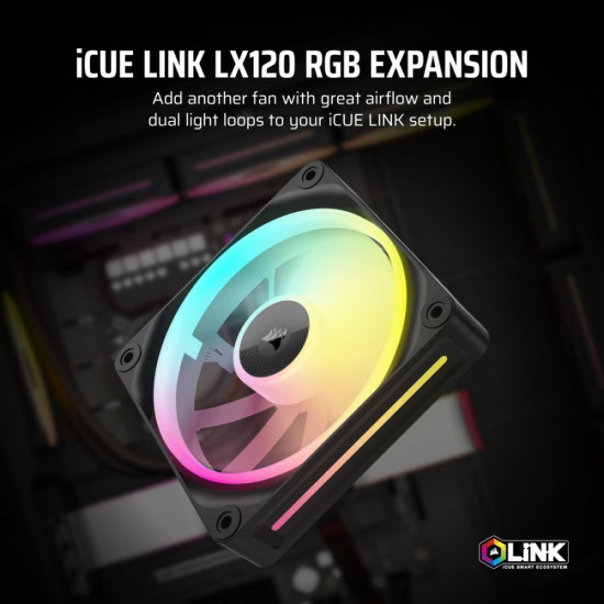 iCUE LINK LX120 RGB 120mm Single Fan