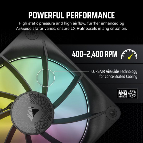 iCUE LINK LX120 RGB 120mm Single Fan