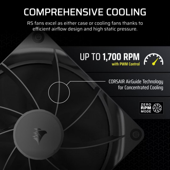 RS140 140mm Fan Single Pack