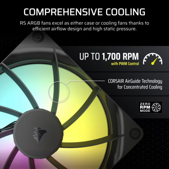 RS140 ARGB 140mm Fan Single Pack