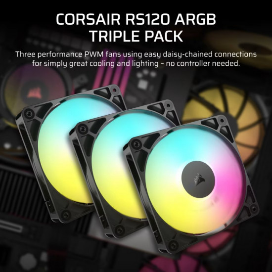 RS120 ARGB 120mm Fan Triple Pack