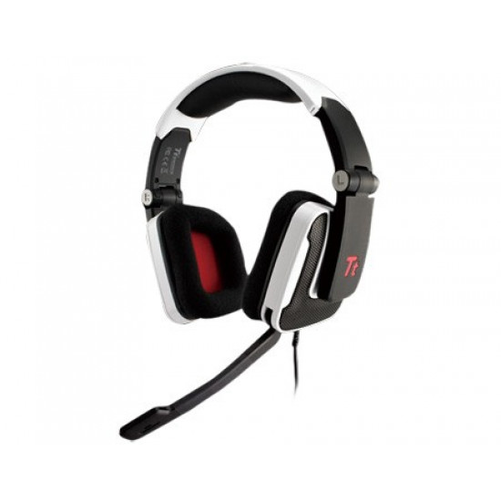 Tt eSPORTS gaming headset - Shock White, microphone