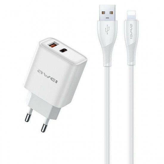 Charger GaN PD81L 22,5W Lightning Cable USB+USB