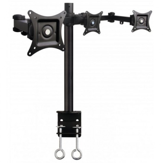 Triple desk LED/LCD monitor arm 13-24inch 3x10kg black