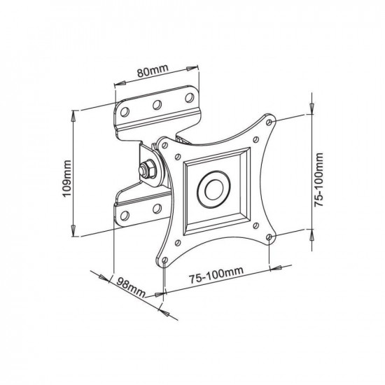 Wall mount for TV LCD/L ED 13-30inch 23kg VESA