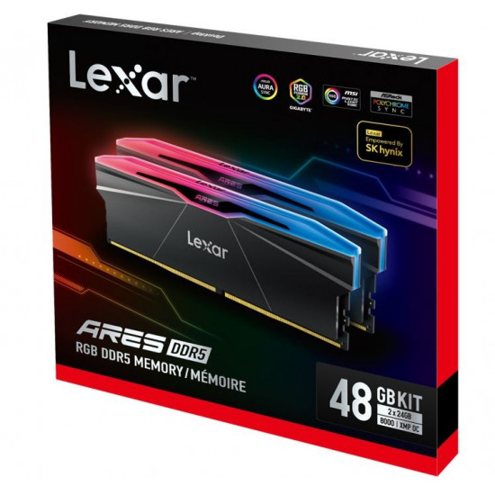 PC memory DDR5 ARES RGB 48GB(2*24GB)/8000 black