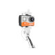 Selfie stick Monopod wired white