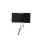 Selfie stick Monopod wired white