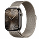 Watch Series 10 GPS + Cellular 46 mm Natural Titanium Case with Natural Milanese Loop - M/L