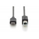 Connection Cable USB 2.0 HighSpeed Type USB C / B M / M, Power Delivery, black 1.8m