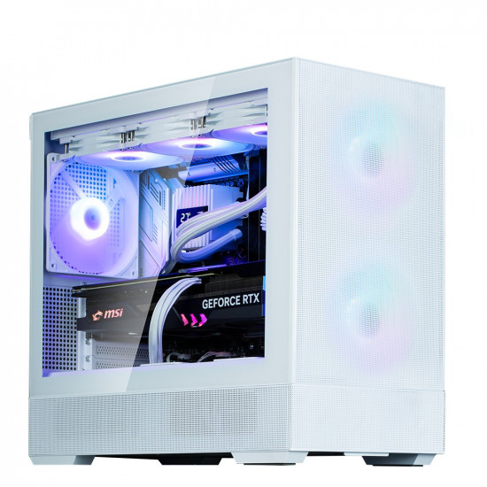 P30Air mATX Mini Tower ARGB Fansx3 White