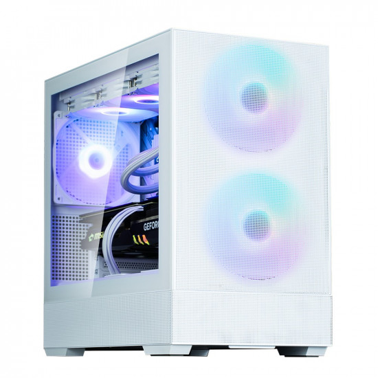 P30Air mATX Mini Tower ARGB Fansx3 White