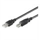 Logilink USB 2.0 connection cable USB A male, USB B male, 3 m, Black