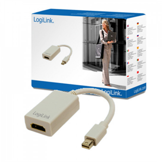 Logilink Adapter Mini DisplayPort to HDMI with Audio: HDMI A, Mini DisplayPort