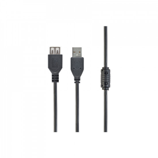 USB AM-AF 2.0 Extension Cable with Ferrite 4,5m