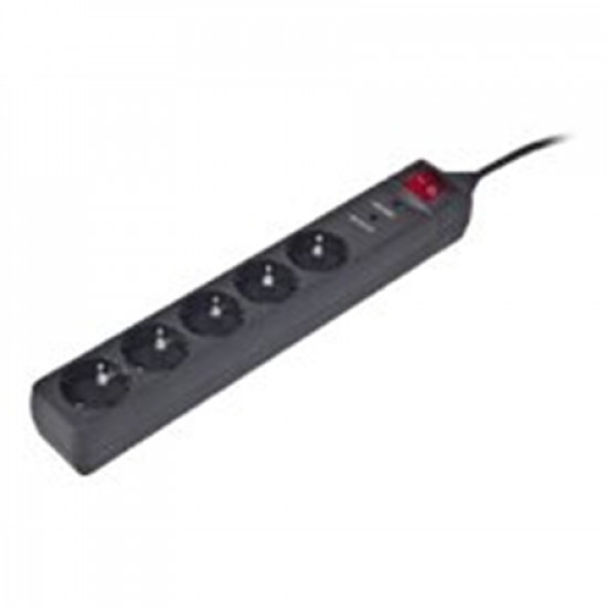 EnerGenie Surge Protector SPG5-C-5/ 1.5 m/ 5 Sockets/ Black