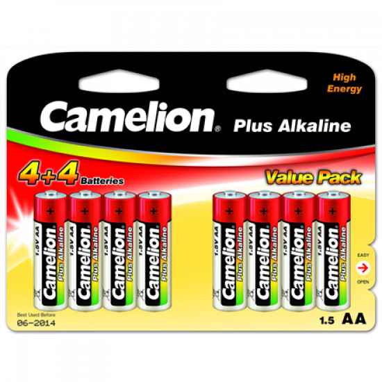 Camelion AA/LR6, Plus Alkaline, 8 pc(s)