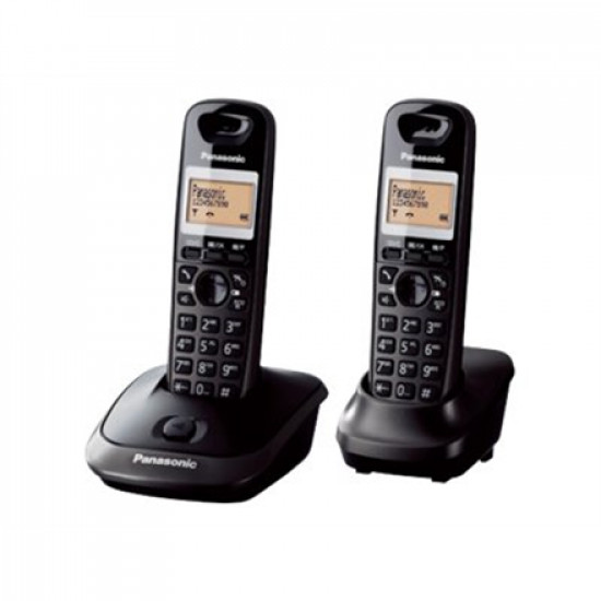 Panasonic Cordless KX-TG2512FXT Black, Caller ID, Wireless connection, Phonebook capacity 50 entries, Conference call, Built-in display, Speakerphone