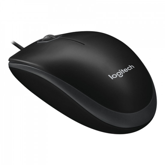 Logitech Mouse B100 Wired, Black