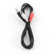 Cablexpert 1.5m, 3.5mm/2xRCA, M/M 1.5 m, Black, Red, White