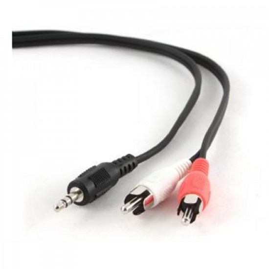 Gembird 1.5m, 3.5mm/2xRCA, M/M audio cable Black, Red, White