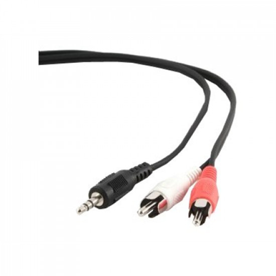 Gembird 1.5m, 3.5mm/2xRCA, M/M audio cable Black, Red, White