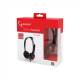 Gembird MHS-002 Stereo headset 3.5 mm, Black/Red, Built-in microphone