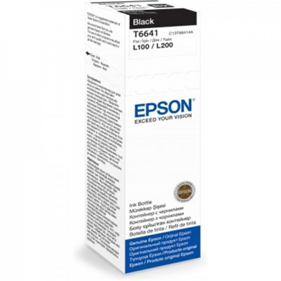 Epson T6641 Ink bottle 70ml Ink Cartridge, Black