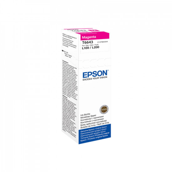 Epson T6643 Ink bottle 70ml Ink Cartridge, Magenta