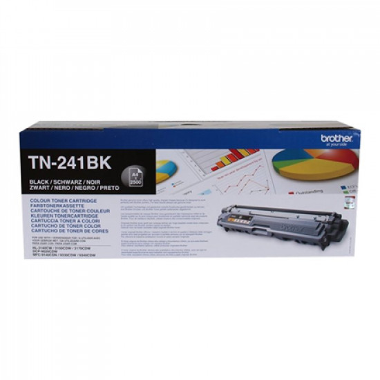 Brother TN-241BK Toner Cartridge, Black