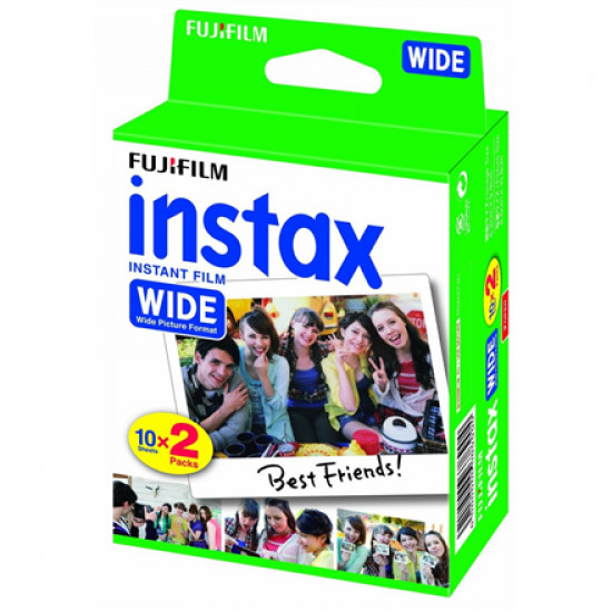 Fujifilm Instax Wide Glossy (10plx2) Film Quantity 20, 108 x 86 mm