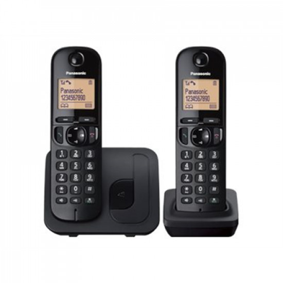 Panasonic | Cordless | KX-TGC212FXB | Built-in display | Caller ID | Black | Phonebook capacity 50 entries | Speakerphone