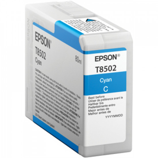 Epson T8502 Ink Cartridge, Cyan