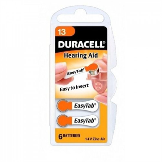 Duracell A13/DA13/ZL13, Zinc air cells, 6 pc(s)