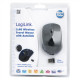 Logilink Maus optisch Funk 2.4 GHz wireless, Black, 2.4GH wireless mini mouse with autolink