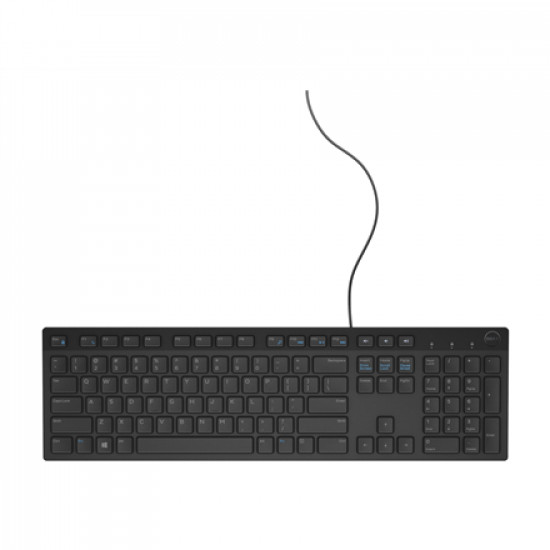 Dell KB216 Standard, Wired, Chiclet style, RU, Black, Numeric keypad, 503 g