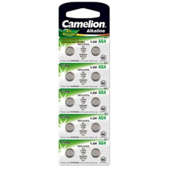 Camelion AG4/LR66/LR626/377, Alkaline Buttoncell, 10 pc(s)