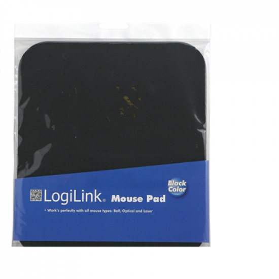 Logilink Mousepad Black, 220 x 250 mm